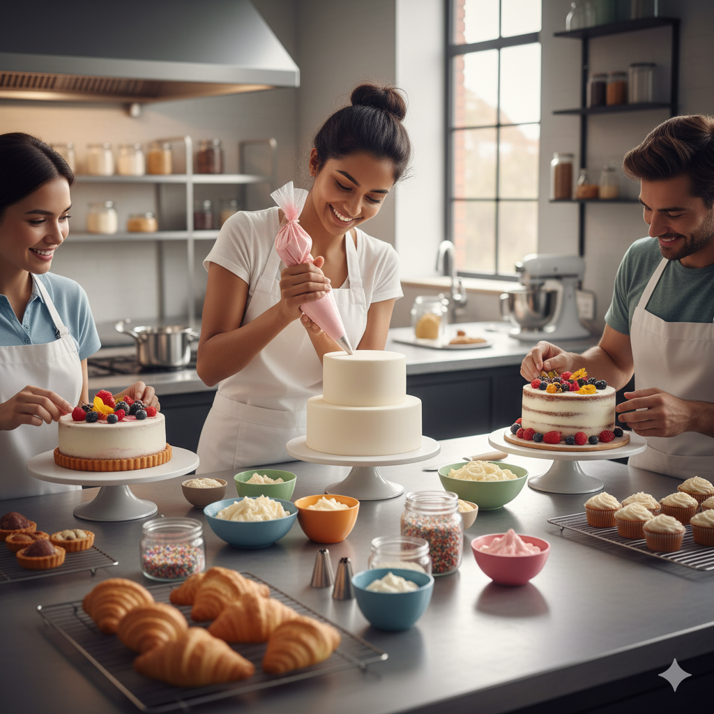 Cake & pastry baking, cake decorating